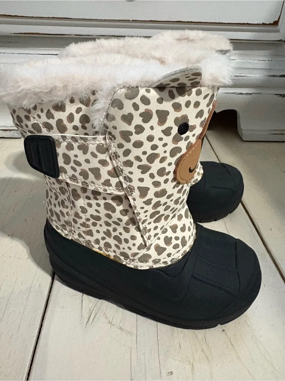Cat & Jack Toddler Girls Faux Fur Frankie Thermalite Winter Snow Boots Size 8